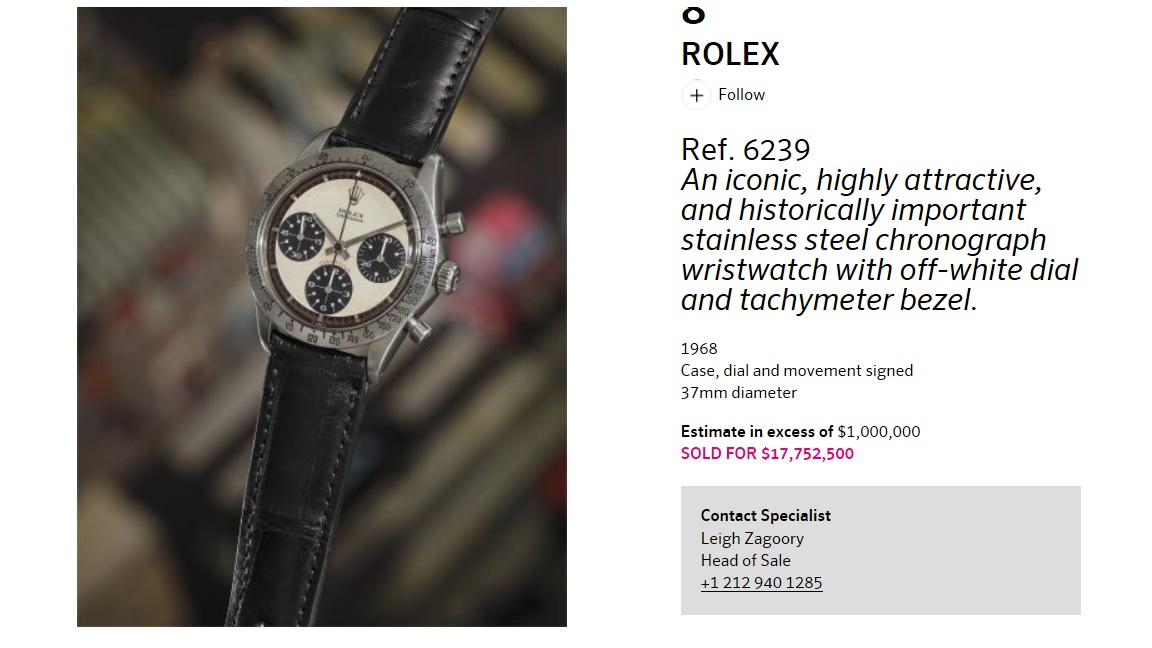 Record du Monde pour une ROLEX ! 