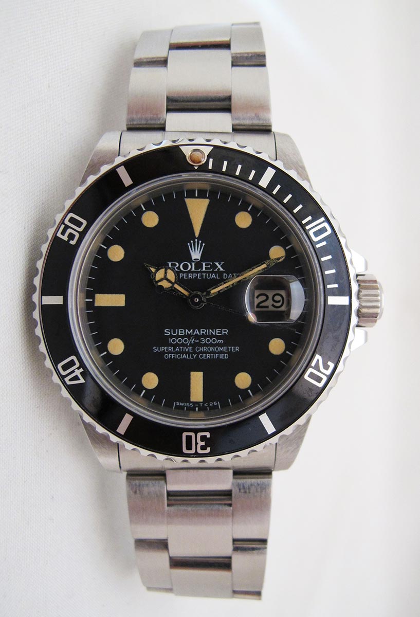 L'origine des patines sur les montres ROLEX de plongée.